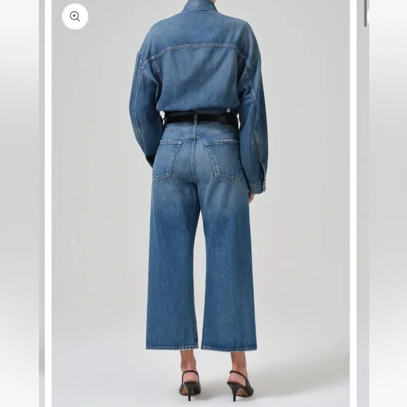 CITIZENS OF HUMANITY Gaucho Vintage Wide Leg In Oasis - Picture 4 of 14